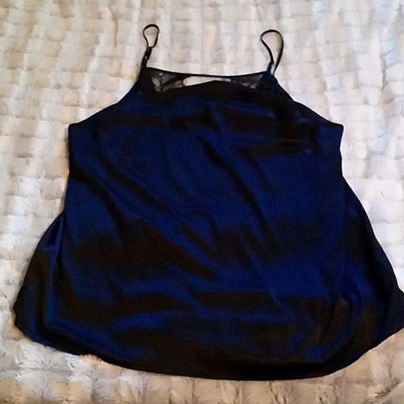 Stars Above Black lingerie PJ top with adjustable straps - Picture 1 of 8